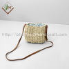 Grass Bag With Leather Strap