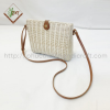 Rattan Bag With Leather Strap