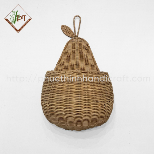 Rattan Pear Wall Basket model PTDO69